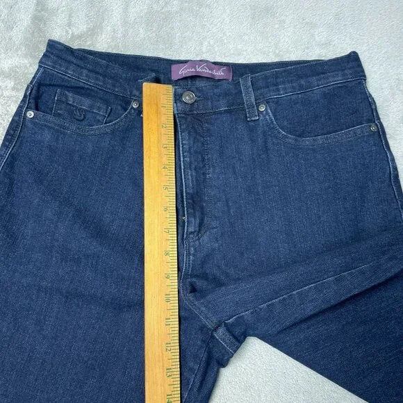 Gloria Vanderbilt Amanda Women's 14 High-Rise Slimming Jeans Tapered Leg n1238 - Picture 6 of 13